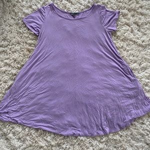 Lavender Bamboo Dress with Pockets